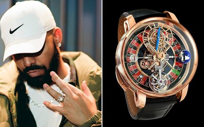 Plne funkčná ruleta v ciferníku hodiniek za necelých 600 000 €. Raper Drake si užíva plody svojej práce