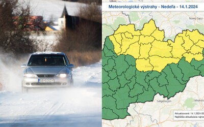 Počasie na Slovensku výrazne komplikujú snehové jazyky a záveje. V týchto oblastiach udrie silný vietor s rýchlosťou až 135 km/h