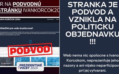 Podvodný web imituje stránku Ivana Korčoka. Objavujú sa na nej aj správy odkazujúce na Pellegriniho