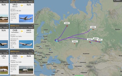 Pohyb špeciálnych vládnych lietadiel nad Ruskom vyvoláva znepokojenie. Z Moskvy akoby cvičili evakuáciu na východ