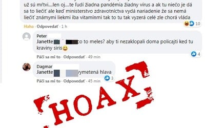 Policajti zaklopali na dvere ďalšej žene, ktorá šírila hoax: Joooj, ja som to iba počula, je mi to ľúto, bránila sa