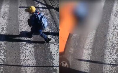 Policie zveřejnila video, jak malého chlapce srazilo auto. Chtěl rychle přeběhnout přes přechod