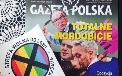 Polský týdeník vydal homofobní samolepky s nápisem „zóna bez LGBT“. Největší tamní distributor odmítl časopis prodávat
