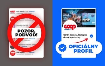 Pozor: Nenaleťte na falošné profily vydávajúce sa za COOP Jednotu