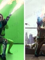 Před a po CGI: Vytvářeli schopnosti Captain Marvel i muži s plamenomety?