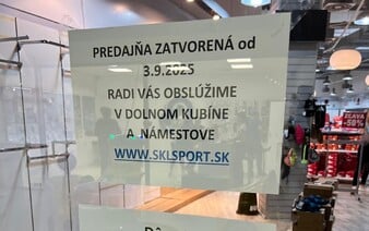 Predajňa Intersport skončila zo dňa na deň. Narastajúce štátne konsolidačné opatrenia prinútili majiteľov zatvoriť prevádzku