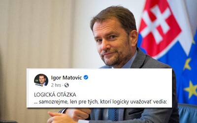 Premiér Matovič sa v statuse pýta Slovákov, či chcú zrušiť štátnu karanténu. Zahlasovať môžeš smajlíkmi