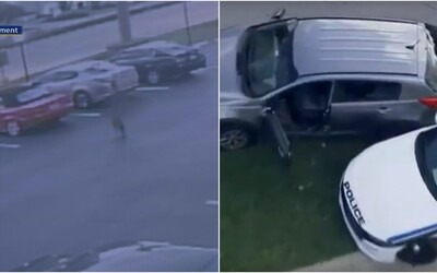 Príbeh ako z GTA. Nahý muž zrejme vyskočil z okna druhého poschodia, ukradol auto a nakoniec postrelil policajta