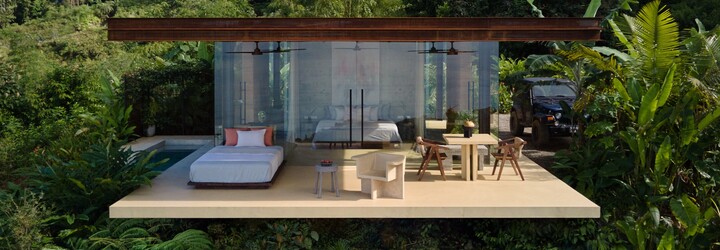 Prohlédni si minimalistické vily z Kostariky situované v divoké džungli od české architektky