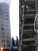 Prvé fotky z miesta explózie plynu v Prešove zachytávajú rozpadajúci sa panelák aj ľudí na balkónoch v snahe zachrániť sa