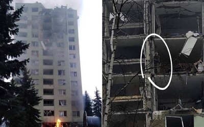 Prvé fotky z miesta explózie plynu v Prešove zachytávajú rozpadajúci sa panelák aj ľudí na balkónoch v snahe zachrániť sa