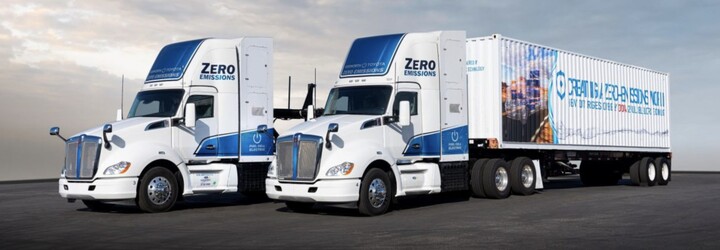 První vodíkové kamiony jsou nasazeny do provozu. V kalifornských přístavech budou sloužit bez emisí