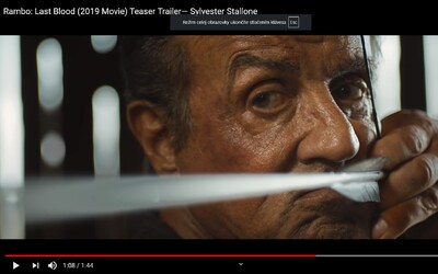 Rambo proleje poslední krev. Sylvester Stallone se v krví nasáklém traileru loučí s další legendární postavou