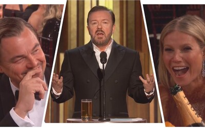 Ricky Gervais na Zlatých glóbusoch zničil DiCapria, Scorseseho, celý Hollywood a obul sa do Apple aj Disney