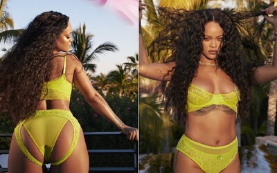 Rihanna na Instagramu ukazuje novou kolekci svého spodního prádla. V backstage videu ji střídají plus-size modelky