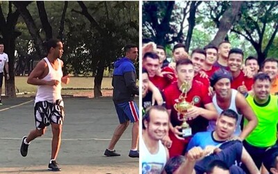 Ronaldinho hraje fotbal i v paraguayském vězení. S odvoláním opět neuspěl