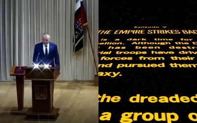 Rus nechtiac zložil sľub starostu za zvukov legendárnej zvučky zo Star Wars. Smejú sa mu, že prešiel na temnú stranu sily