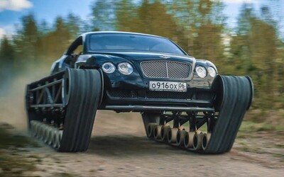 Rus předělal Bentley na funkční „tank“. Tamní YouTube scéna se extrémních projektů nebojí