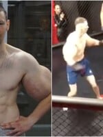 Rus s bicepsami napichanými olejom, ktorého prezývajú Pepek námorník, vydržal v MMA zápase 3 minúty