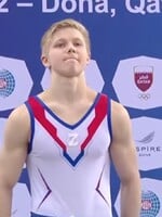 Ruský gymnasta si na dres nalepil válečný symbol Z. Na stupni vítězů stál vedle Ukrajince, který získal zlato