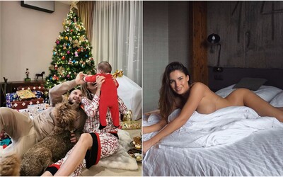 Rytmus v kruhu rodiny, Javorčeková nahá na posteli. Ako známi Slováci oslavovali tohtoročné Vianoce?