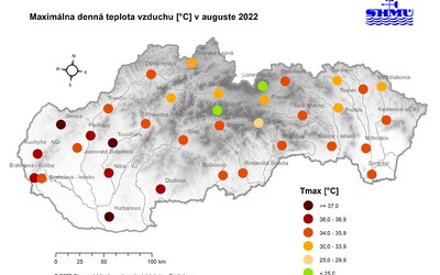 SHMÚ: August bol na Slovensku abnormálne teplý a zároveň suchý, ukazujú najnovšie údaje
