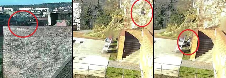 Sedmnáctiletá dívka se zřítila z brněnských hradeb. Pád zachytila kamera