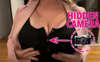 Skrytá kamera zachytila ľudí, ktorí sa žene pozreli na prsia. Videom chcela upozorniť na prevenciu rakoviny prsníkov