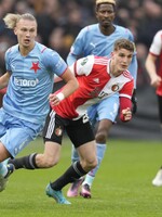 Slavia Praha remizovala v divokém zápase s Feyenoordem Rotterdam 3:3