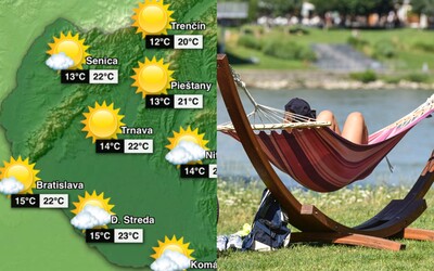 Slovákov čaká slnečná a teplá nedeľa. Teploty sa môžu vyšplhať na 23 °C