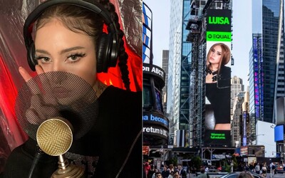 Slovenská raperka Luisa oslavuje veľký úspech. Objavila sa na najznámejšom billboarde na Times Square