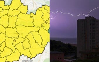 Slovensko čaká extrémne počasie: V piatok horúčavy na juhu, v sobotu hrozia búrky s krúpami a vetrom