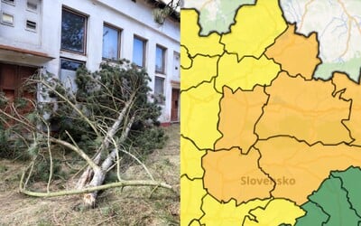 Slovensko o pár minút zasiahne víchrica vo viacerých okresoch. Miestami môže dosahovať až 160 km/h, platia výstrahy (+ mapa)