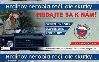 Slovensko sa smeje z novej kampane, ktorá chce ľudí nalákať do armády. Vyzerá ako zo skicáru a riadne jej nefunguje ani stránka