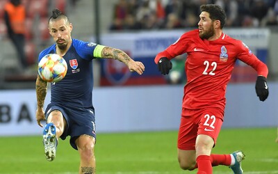Slovensko zatiaľ nepostupuje na Euro 2020, nepomohla ani výhra 2:0 nad Azerbajdžanom