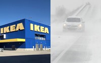 Sněhová bouře uvěznila na noc zákazníky a zaměstnance v prodejně IKEA v Dánsku. S postelemi problém neměli 