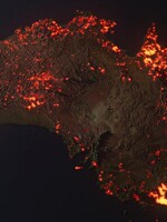 Sociálnymi sieťami sa šíri vizuálizácia Austrálie v plameňoch. Instagram na ňu upozorňuje ako na nepravdivú informáciu