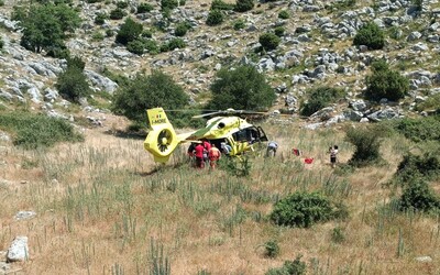 Sotva vyvázl živý. Čecha v Chorvatsku musel zachraňovat vrtulník, zranil se v horách