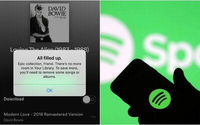 Spotify končí s kritizovaným omezením. Nově budeš moci mít v knihovně tolik skladeb, kolik chceš