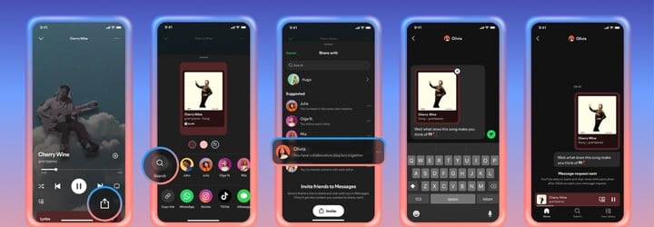 Spotify prichádza s ďalšou novinkou. Po novom budeš môcť kamošom písať už aj cez streamovaciu platformu