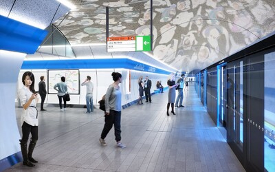 Stěny s automatickými dveřmi, vlaky bez řidiče, podsvícené stanice. DPP ukázal, jak budou vypadat stanice metra D