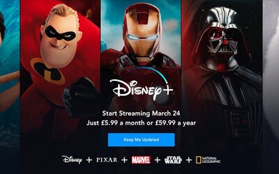 Streamovacia služba Disney+ príde do Európy skôr, bude stáť 6,99 eur mesačne