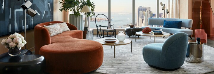 Štýlový apartmán na 60. poschodí s výhľadom na Manhattan alebo jedno z najkrajších bývaní v New Yorku