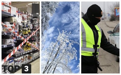 TOP 3 vo štvrtok: Reťazce obišli zákaz, polícia zavádza kontroly na hraniciach a teplota cez víkend klesne na –15 °C