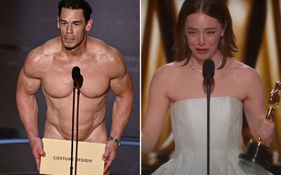 TOP oscarové momenty: nahý John Cena, plačúca Emma Stone so zničenými šatami či Ryan Gosling ako Ken z Barbie