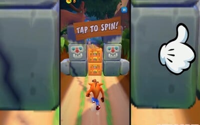 Takto vypadá legendární Crash Bandicoot na mobilech. Podívej se na první herní záběry