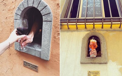 Taliani obnovili okienka z čias morovej epidémie v 17. storočí. Slúžia na výdaj vína 