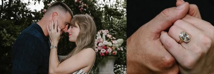 Taylor Swift a Travis Kelce sú zasnúbení. Na Instagrame zverejnili zaľúbené fotografie a prstene