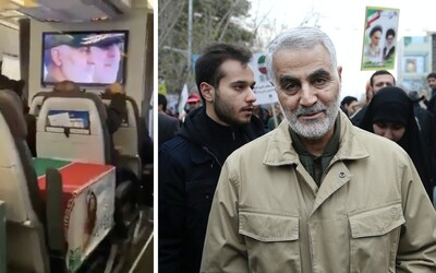 Tělesné ostatky íránského generála Solejmáního cestovaly běžnou leteckou linkou. Ležely na sedadlech v třídě economy
