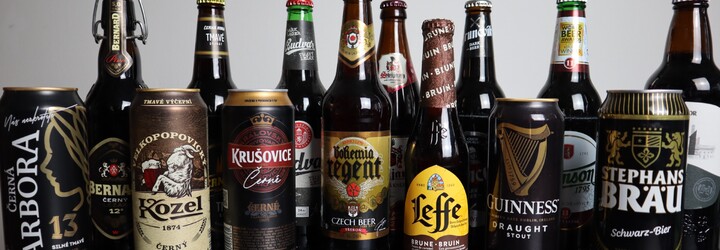 Test černých piv ze supermarketu: Světově oceněné z Čech zklamalo, neznámé překvapilo. Našli jsme i lahev s 10,5 % alkoholu